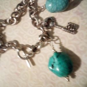 Beaded turquois anklet